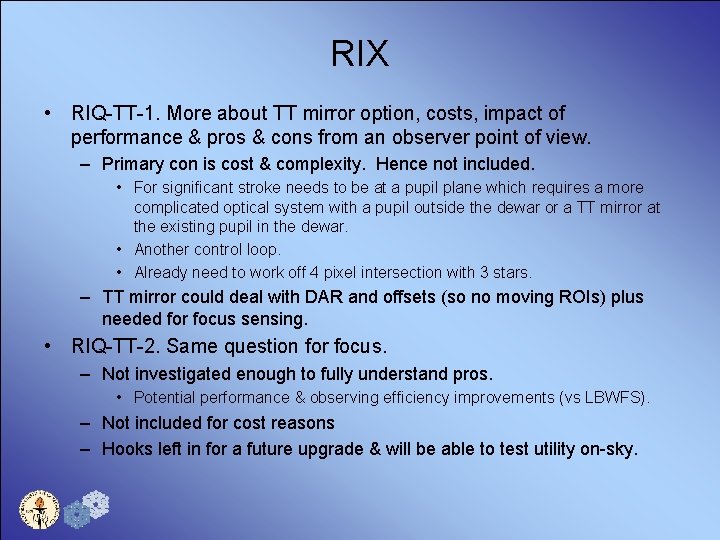 RIX • RIQ-TT-1. More about TT mirror option, costs, impact of performance & pros