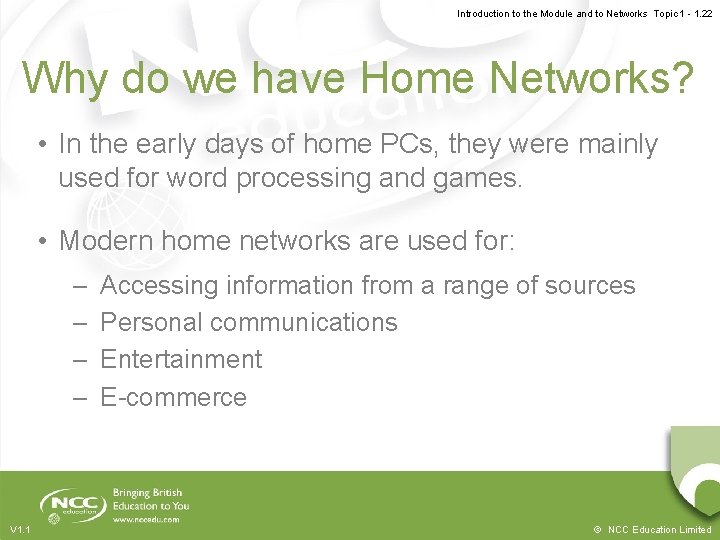 Introduction to the Module and to Networks Topic 1 - 1. 22 Why do Introduction to the Module and to Networks Topic 1 - 1. 22 Why do