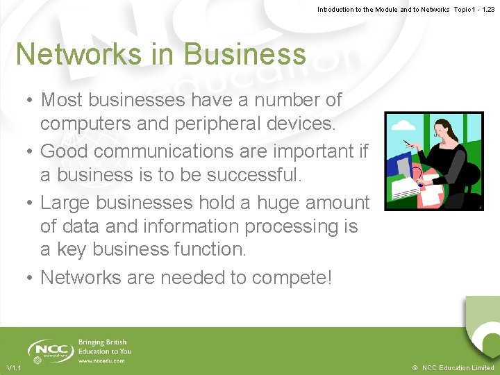 Introduction to the Module and to Networks Topic 1 - 1. 23 Networks in Introduction to the Module and to Networks Topic 1 - 1. 23 Networks in
