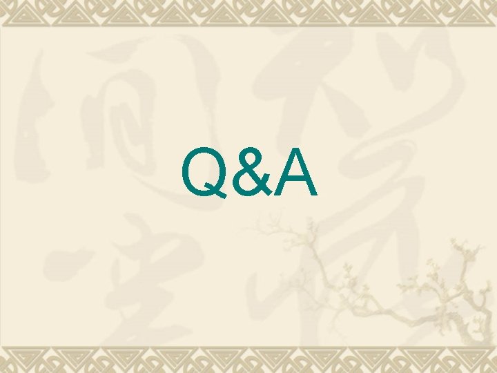 Q&A 
