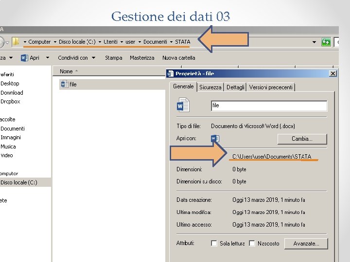 Gestione dei dati 03 8 