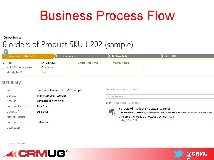 Business Process Flow @CRMU 