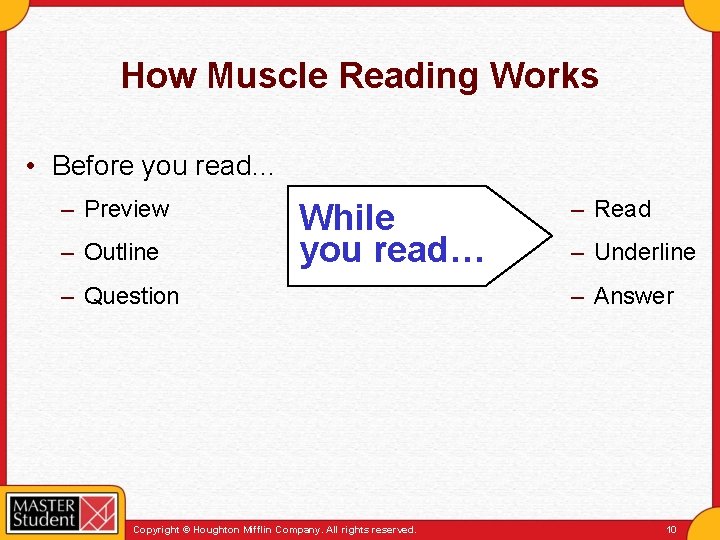 How Muscle Reading Works • Before you read… – Preview – Outline While you