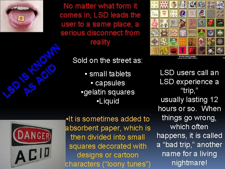 No matter what form it comes in, LSD leads the user to a same