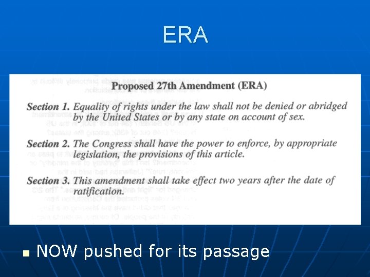 ERA n NOW pushed for its passage 