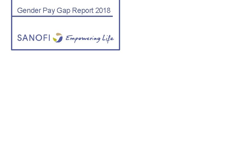 Gender Pay Gap Report 2018 