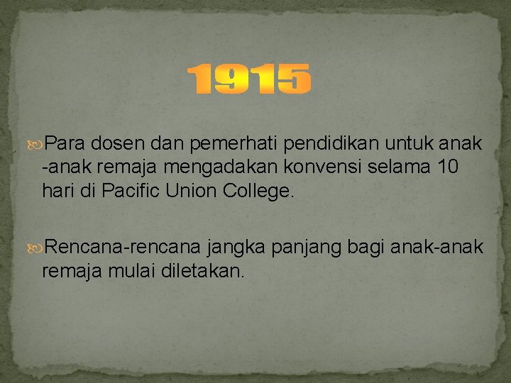  Para dosen dan pemerhati pendidikan untuk anak -anak remaja mengadakan konvensi selama 10