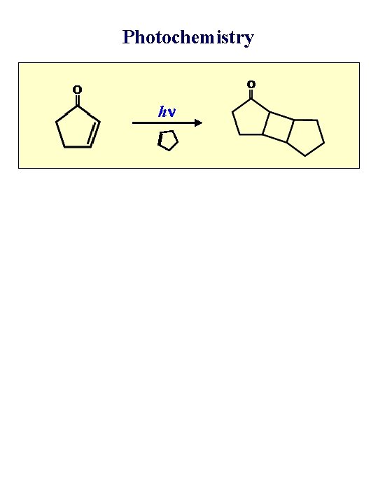 Photochemistry hn 