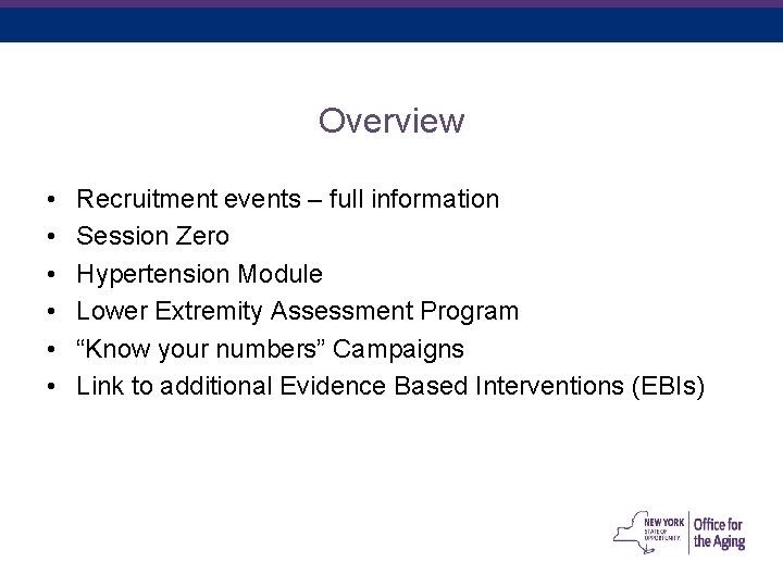 December 19, 2021 22 Overview • • • Recruitment events – full information Session December 19, 2021 22 Overview • • • Recruitment events – full information Session