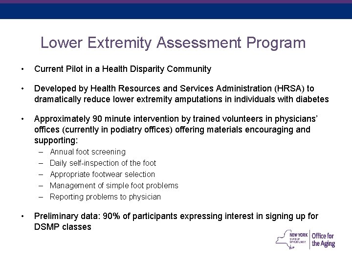 December 19, 2021 25 Lower Extremity Assessment Program • Current Pilot in a Health December 19, 2021 25 Lower Extremity Assessment Program • Current Pilot in a Health