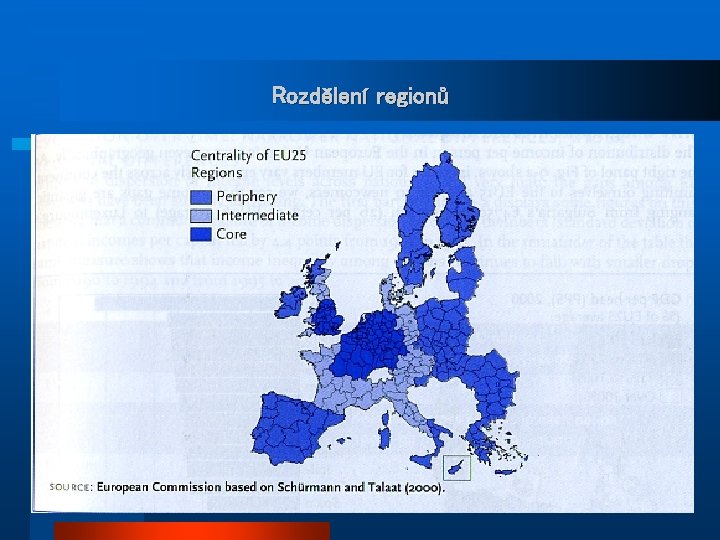 Rozdělení regionů 40 