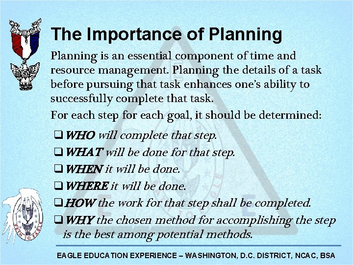 The Importance of Planning is an essential component of time and resource management. Planning