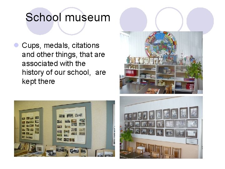 School museum l Cups, medals, citations and other things, that are associated with the