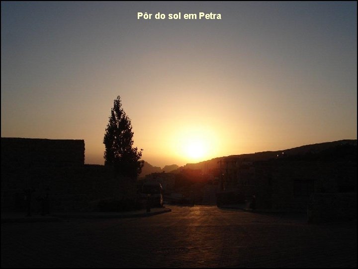 Pôr do sol em Petra 