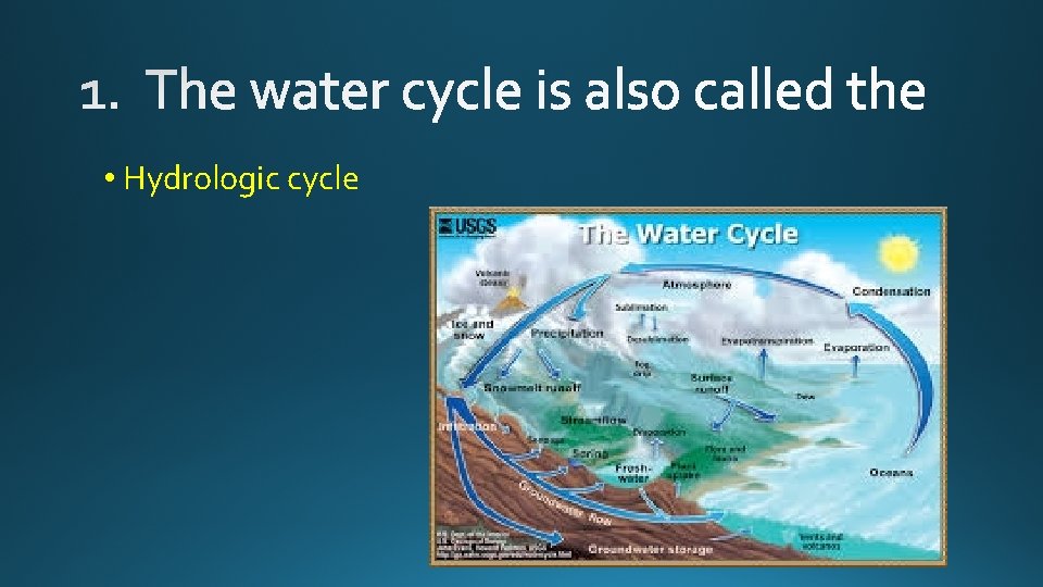  • Hydrologic cycle 