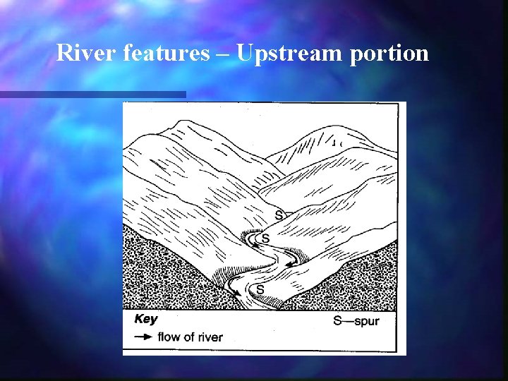 River features – Upstream portion 