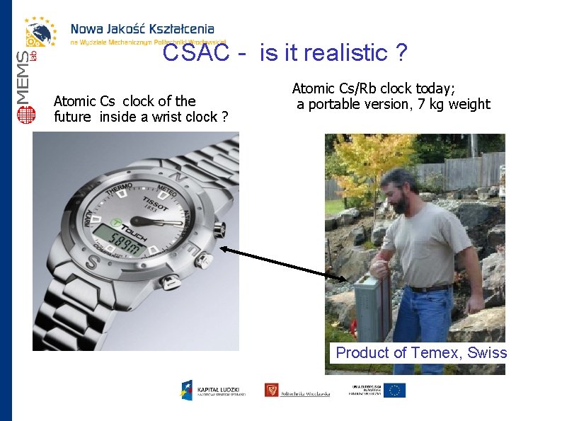 CSAC - is it realistic ? Atomic Cs clock of the future inside a