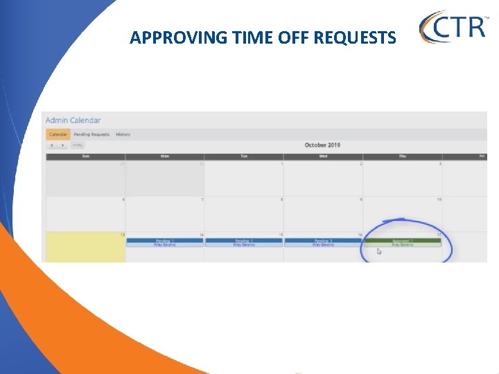 APPROVING TIME OFF REQUESTS 