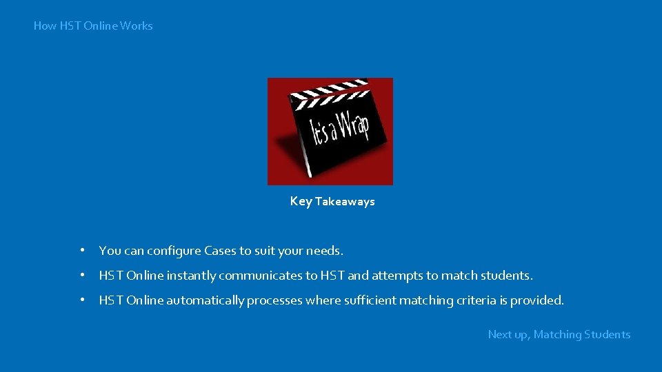 How HST Online Works Key Takeaways • You can configure Cases to suit your