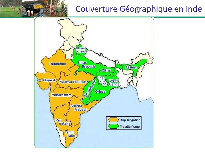 Couverture Géographique en Inde 