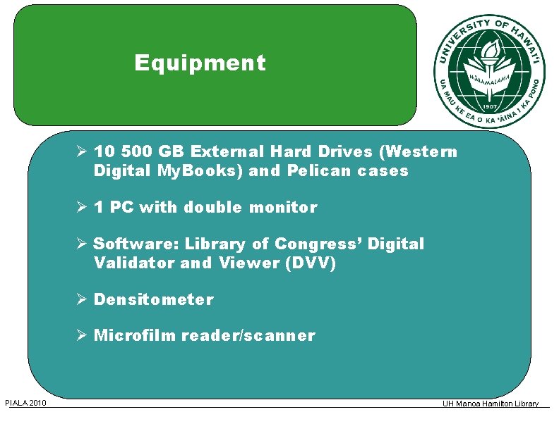 Equipment 10 500 GB External Hard Drives (Western Digital My. Books) and Pelican cases