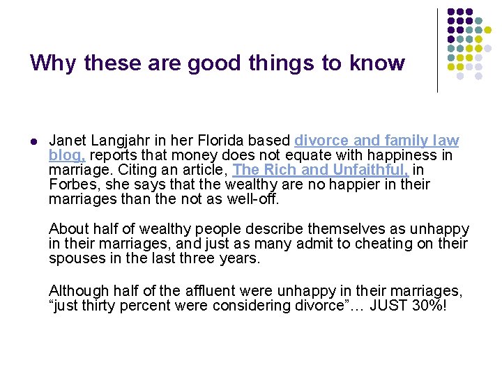 Why these are good things to know l Janet Langjahr in her Florida based