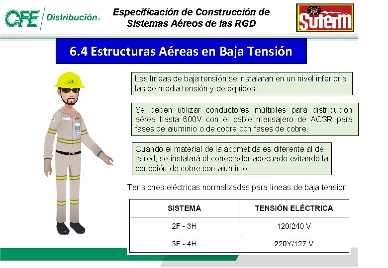 Especificación de Construcción de Sistemas Aéreos de las RGD 6. 4 Estructuras Aéreas en Especificación de Construcción de Sistemas Aéreos de las RGD 6. 4 Estructuras Aéreas en