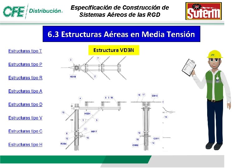 Especificación de Construcción de Sistemas Aéreos de las RGD 6. 3 Estructuras Aéreas en Especificación de Construcción de Sistemas Aéreos de las RGD 6. 3 Estructuras Aéreas en