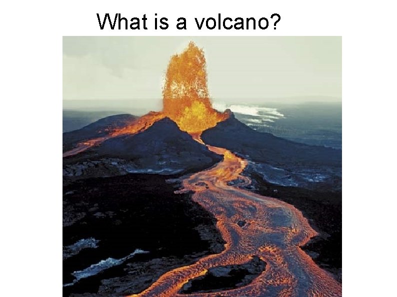 What is a volcano? 