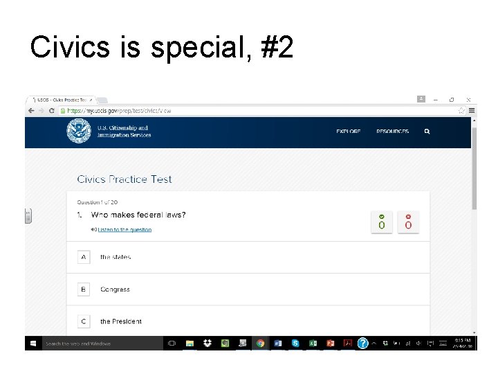 Civics is special, #2 