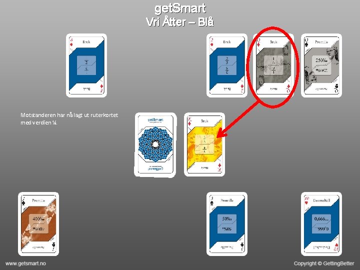 get. Smart Vri Åtter – Blå Motstanderen har nå lagt ut ruterkortet med verdien