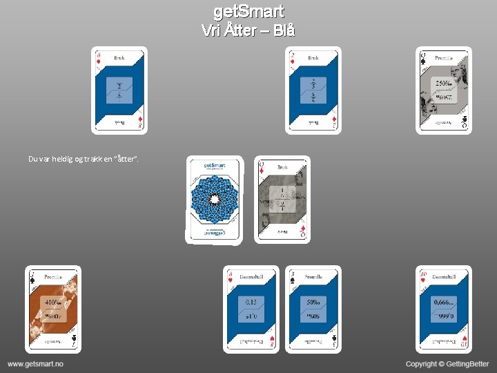 get. Smart Vri Åtter – Blå Du var heldig og trakk en ”åtter”. 