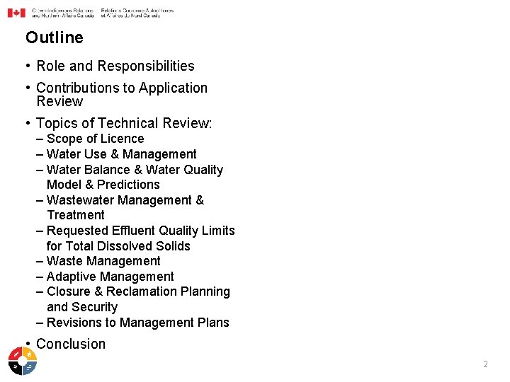 Outline • Role and Responsibilities • Contributions to Application Review • Topics of Technical