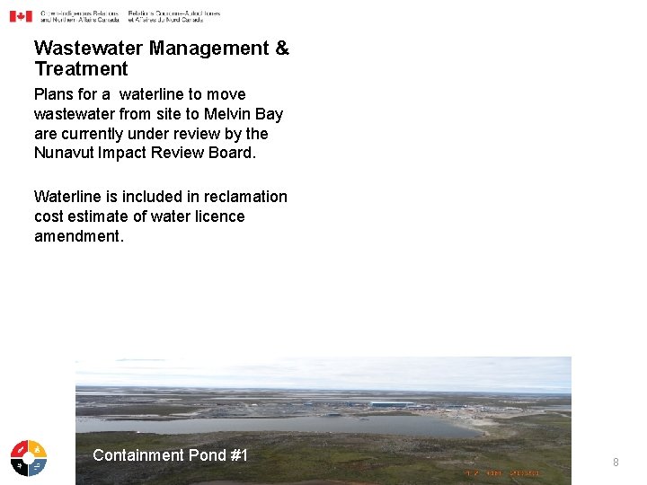 Wastewater Management & Treatment Plans for a waterline to move wastewater from site to