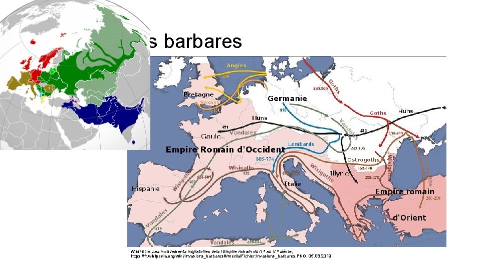 Les invasions barbares WIKIPEDIA, Les mouvements migratoires vers l’Empire romain du II e au