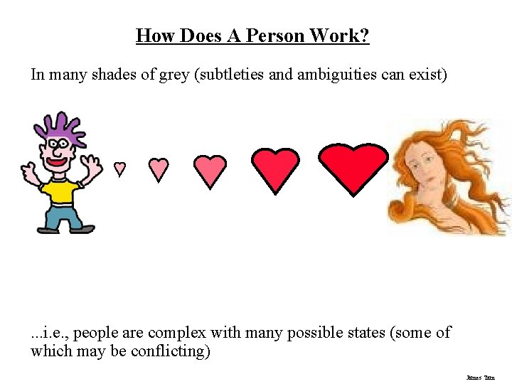 How Does A Person Work? In many shades of grey (subtleties and ambiguities can