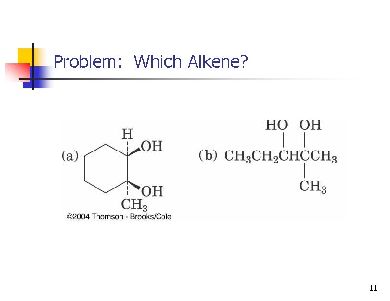Problem: Which Alkene? 11 