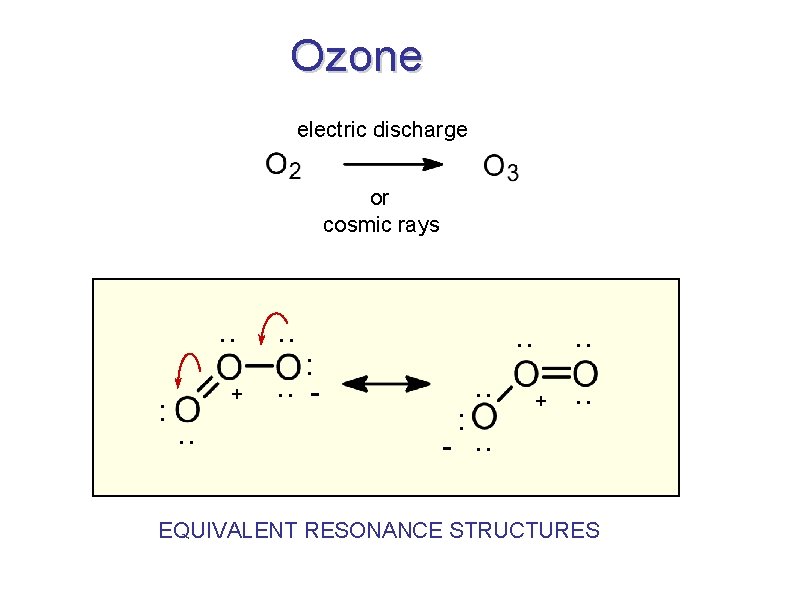 Ozone electric discharge or cosmic rays . . : + . . : .