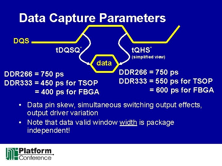 Accelerating DRAM Performance Bill Gervasi Chairman JEDEC Memory