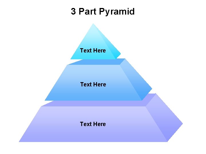 3 Part Pyramid Text Here 