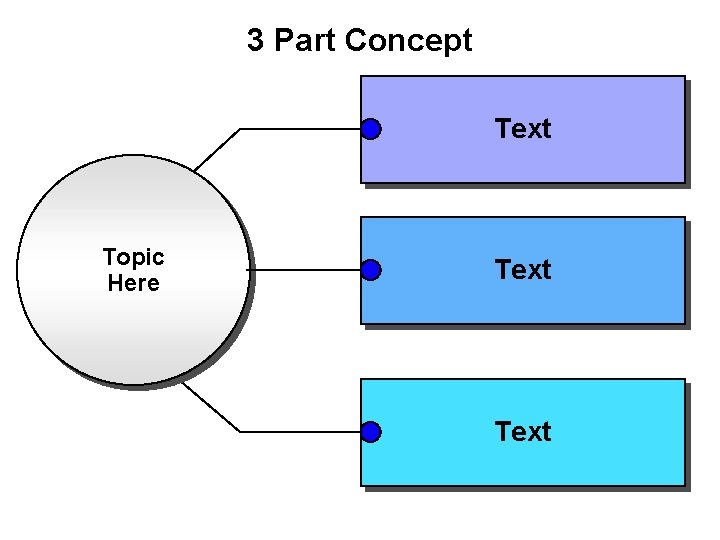 3 Part Concept Text Topic Here Text 