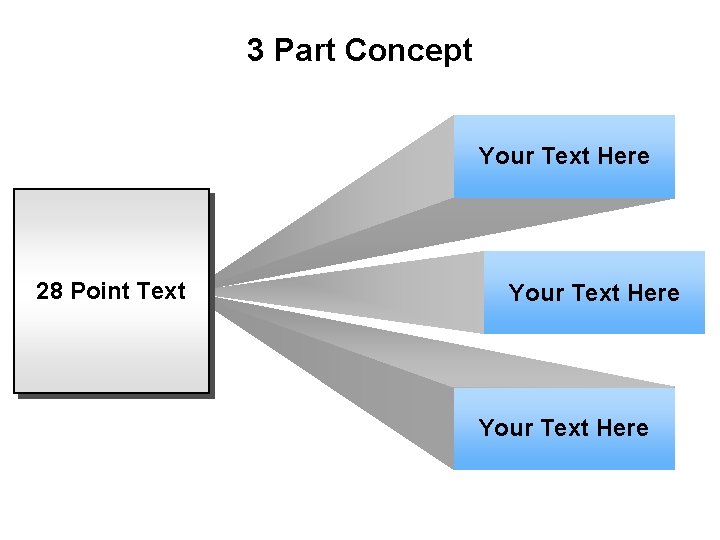 3 Part Concept Your Text Here 28 Point Text Your Text Here 