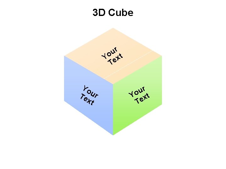 3 D Cube r u Yo ext T Yo Te ur xt ur o