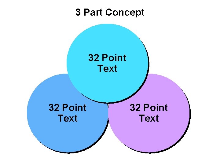 3 Part Concept 32 Point Text 