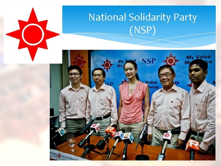 National Solidarity Party (NSP) 8 