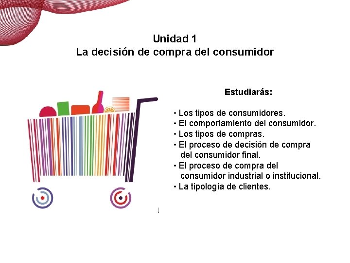 La decisión de compra del consumidor Unidad 1 La decisión de compra del consumidor