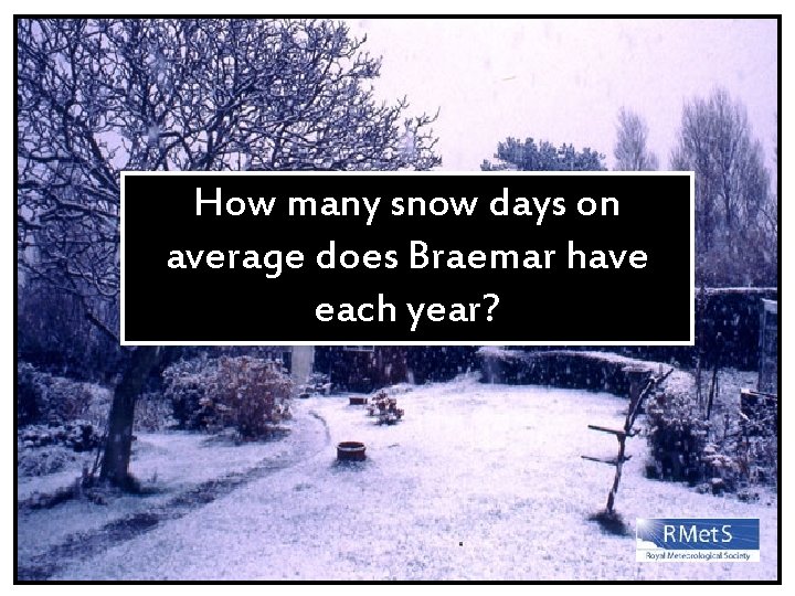 How many snow days on average does Braemar have each year? 