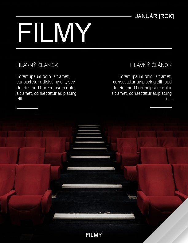 FILMY HLAVNÝ ČLÁNOK JANUÁR [ROK] HLAVNÝ ČLÁNOK Lorem ipsum dolor sit amet, consectetur adipiscing