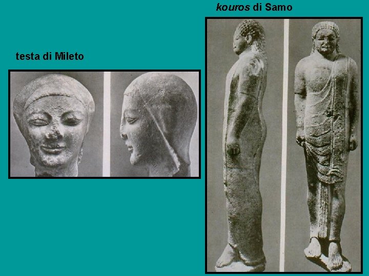 kouros di Samo testa di Mileto 