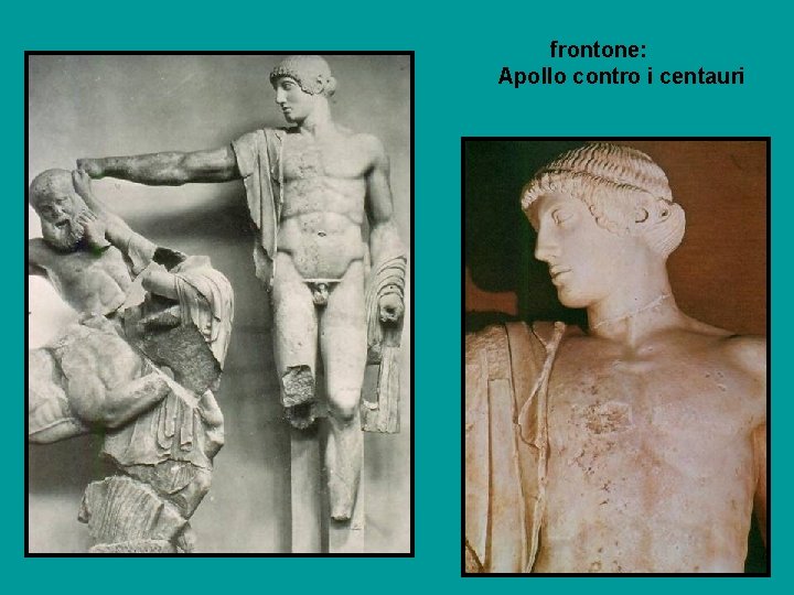 frontone: Apollo contro i centauri 